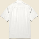 Seersucker Camp Shirt - White - Portuguese Flannel - STAG Provisions - Tops - S/S Woven - Seersucker