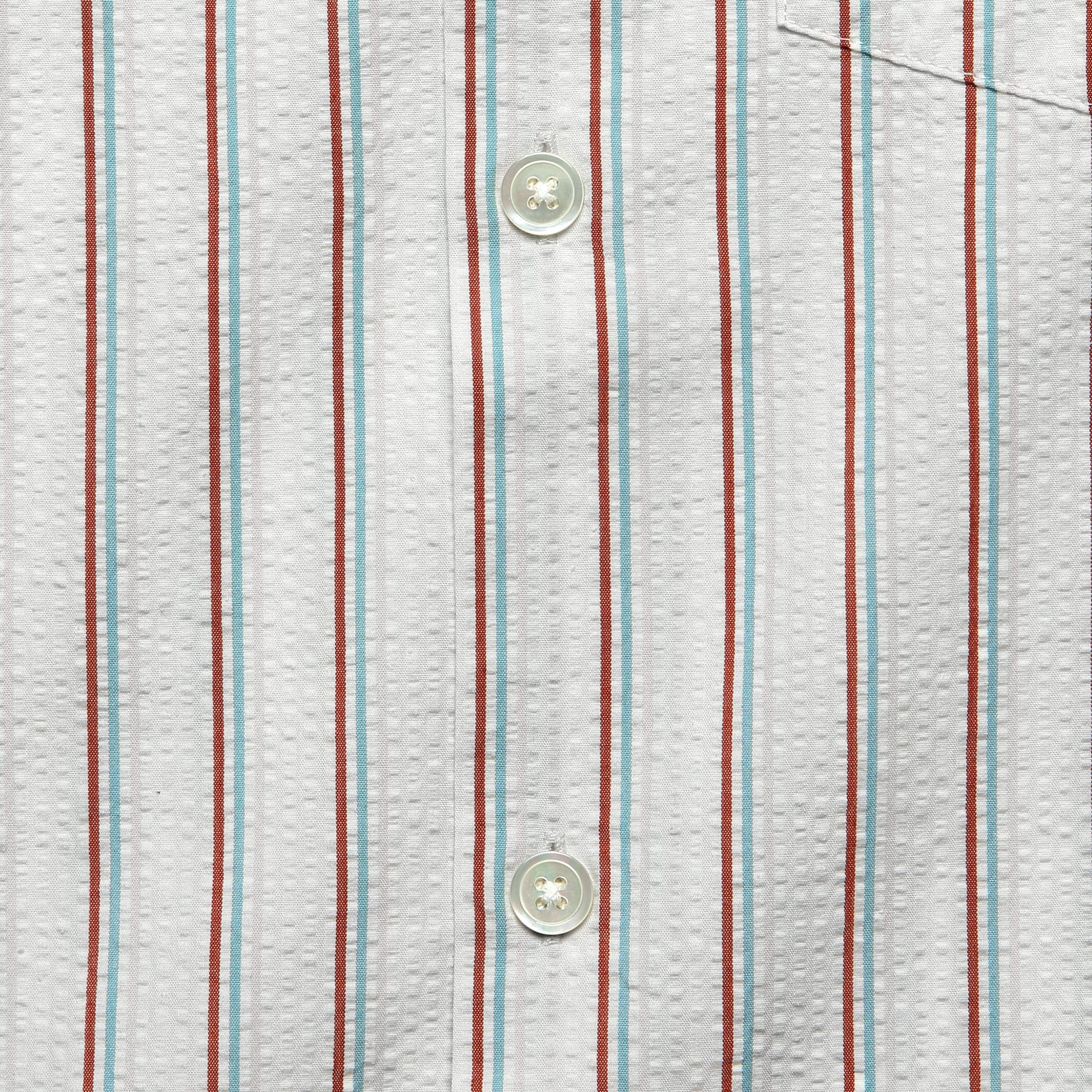 
                          Seersucker Camp Shirt - Stripe - Portuguese Flannel - STAG Provisions - Tops - S/S Woven - Seersucker
                        