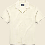 Grain Camp Shirt - White - Portuguese Flannel - STAG Provisions - Tops - S/S Woven - Solid
