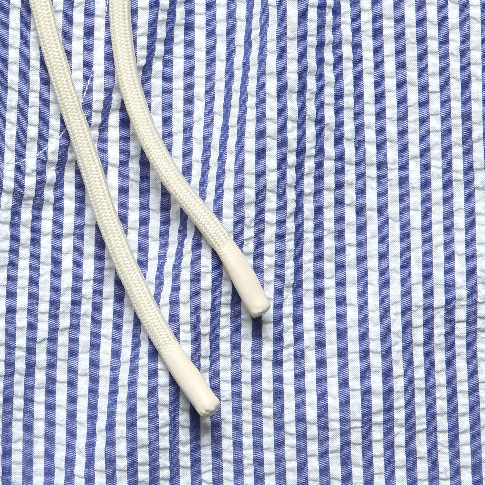 7" Seersucker Shorts - Blue Stripe - Portuguese Flannel - STAG Provisions - Shorts - Lounge