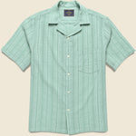 Almada Camp Shirt - Green - Portuguese Flannel - STAG Provisions - Tops - S/S Woven - Other Pattern