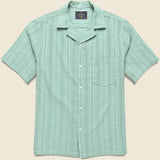 Almada Camp Shirt - Green - Portuguese Flannel - STAG Provisions - Tops - S/S Woven - Other Pattern