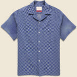Midnight Sky Camp Shirt - Blue - Portuguese Flannel - STAG Provisions - Tops - S/S Woven - Other Pattern