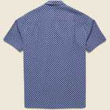 Midnight Sky Camp Shirt - Blue - Portuguese Flannel - STAG Provisions - Tops - S/S Woven - Other Pattern
