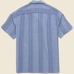 Pacific Camp Shirt - Indigo - Portuguese Flannel - STAG Provisions - Tops - S/S Woven - Other Pattern