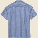 Pacific Camp Shirt - Indigo - Portuguese Flannel - STAG Provisions - Tops - S/S Woven - Other Pattern