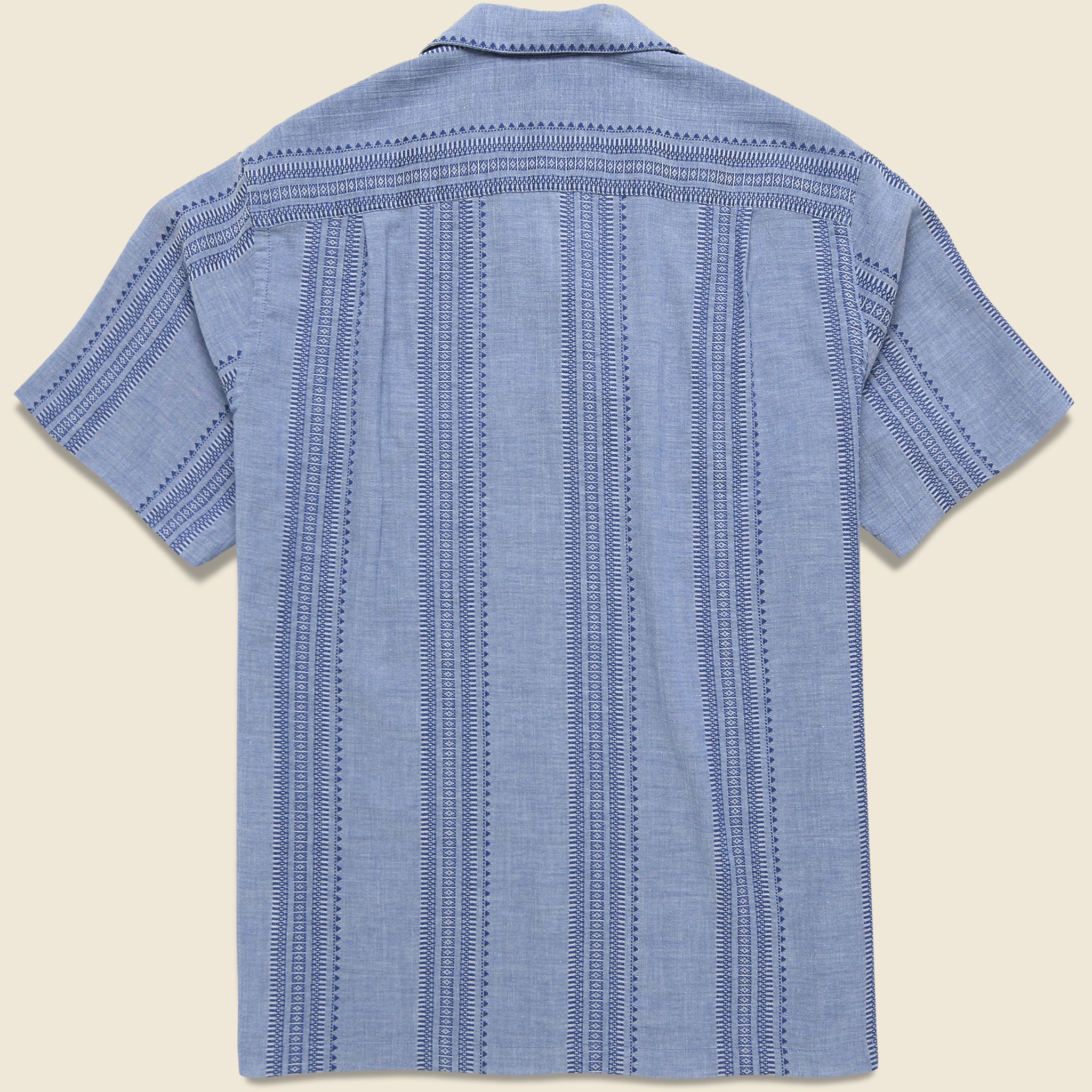 Pacific Camp Shirt - Indigo - Portuguese Flannel - STAG Provisions - Tops - S/S Woven - Other Pattern