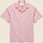Tile Camp Shirt - Red - Portuguese Flannel - STAG Provisions - Tops - S/S Woven - Other Pattern