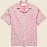Tile Camp Shirt - Red - Portuguese Flannel - STAG Provisions - Tops - S/S Woven - Other Pattern