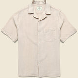 Linen Camp Shirt - Raw - Portuguese Flannel - STAG Provisions - Tops - S/S Woven - Solid