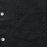 Linen Camp Shirt - Black - Portuguese Flannel - STAG Provisions - Tops - S/S Woven - Solid