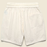 7" Seersucker Shorts - Sand Stripe - Portuguese Flannel - STAG Provisions - Shorts - Lounge