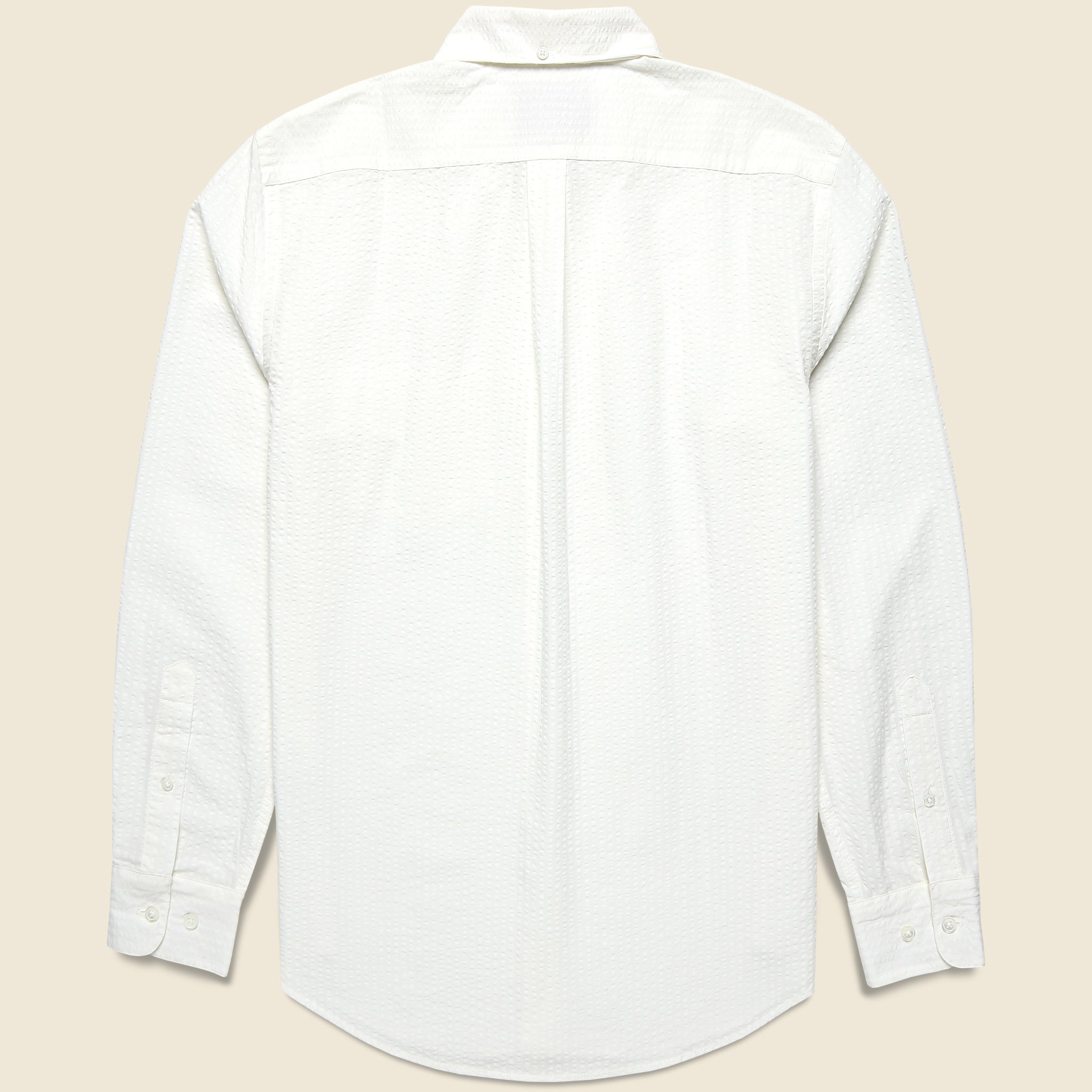 Pacifico Seersucker Shirt - White - Portuguese Flannel - STAG Provisions - Tops - L/S Woven - Seersucker