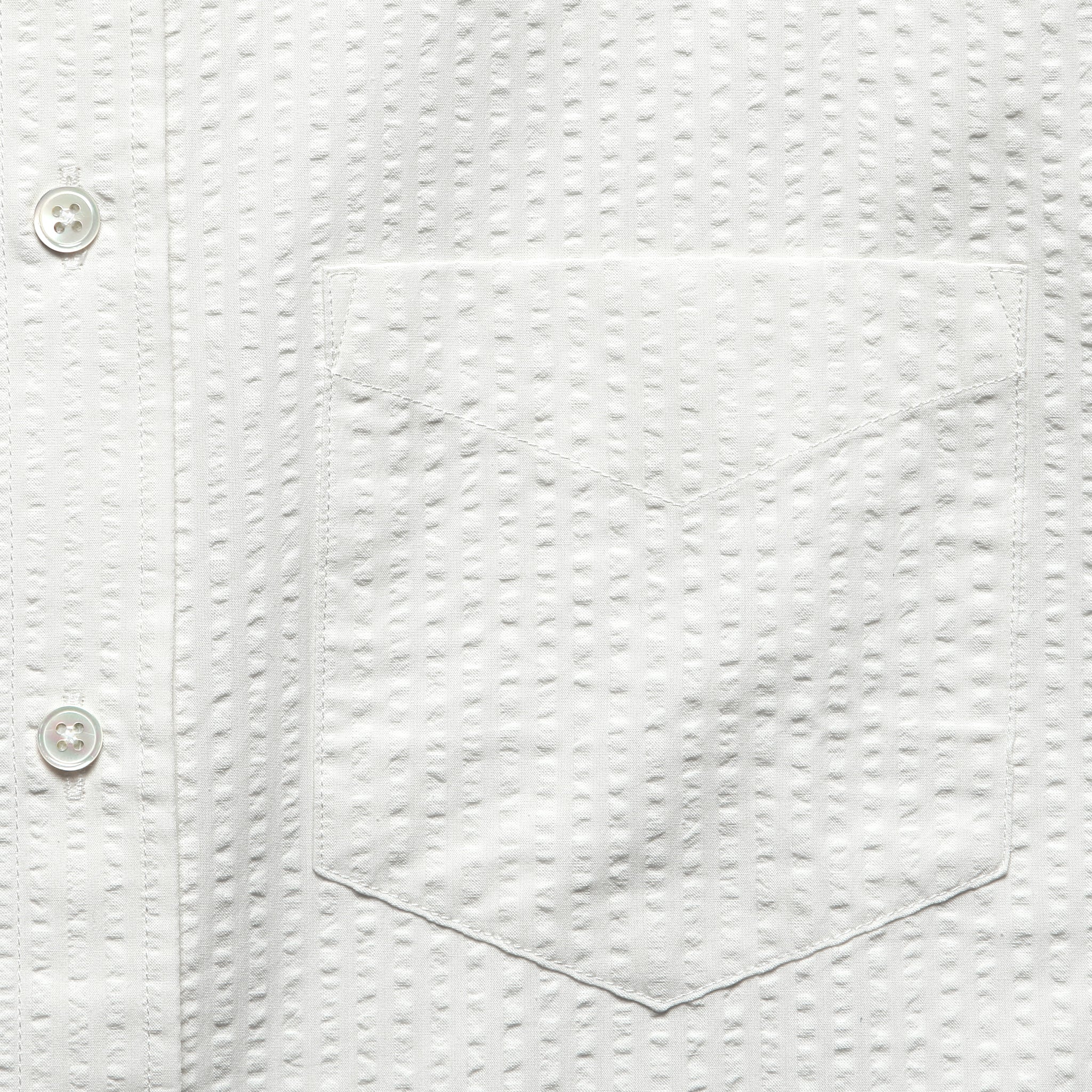 Pacifico Seersucker Shirt - White - Portuguese Flannel - STAG Provisions - Tops - L/S Woven - Seersucker