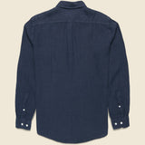 Classic Linen Shirt - Navy - Portuguese Flannel - STAG Provisions - Tops - L/S Woven - Solid