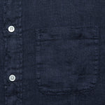 Classic Linen Shirt - Navy - Portuguese Flannel - STAG Provisions - Tops - L/S Woven - Solid