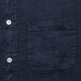 Classic Linen Shirt - Navy - Portuguese Flannel - STAG Provisions - Tops - L/S Woven - Solid