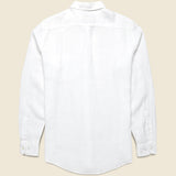 Classic Linen Shirt - White - Portuguese Flannel - STAG Provisions - Tops - L/S Woven - Solid