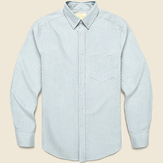 Belavista Oxford Shirt - Green Stripe
