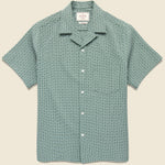 Tile Camp Shirt - Green - Portuguese Flannel - STAG Provisions - Tops - S/S Woven - Other Pattern