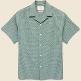 Tile Camp Shirt - Green - Portuguese Flannel - STAG Provisions - Tops - S/S Woven - Other Pattern