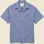 Soul Tile Camp Shirt - Blue - Portuguese Flannel - STAG Provisions - Tops - S/S Woven - Other Pattern