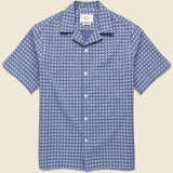 Soul Tile Camp Shirt - Blue - Portuguese Flannel - STAG Provisions - Tops - S/S Woven - Other Pattern