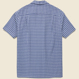 Soul Tile Camp Shirt - Blue - Portuguese Flannel - STAG Provisions - Tops - S/S Woven - Other Pattern