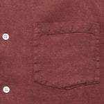 Linen Camp Shirt - Bordeaux - Portuguese Flannel - STAG Provisions - Tops - S/S Woven - Solid