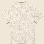 Eye Crochet Shirt - Ecru - Portuguese Flannel - STAG Provisions - Tops - S/S Knit