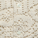 Eye Crochet Shirt - Ecru - Portuguese Flannel - STAG Provisions - Tops - S/S Knit