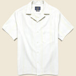 Mira Camp Shirt - White - Portuguese Flannel - STAG Provisions - Tops - S/S Woven - Solid