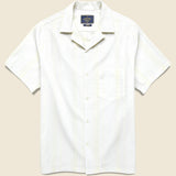 Mira Camp Shirt - White - Portuguese Flannel - STAG Provisions - Tops - S/S Woven - Solid