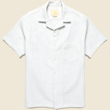 Reeve Camp Shirt - White - Portuguese Flannel - STAG Provisions - Tops - S/S Woven - Solid