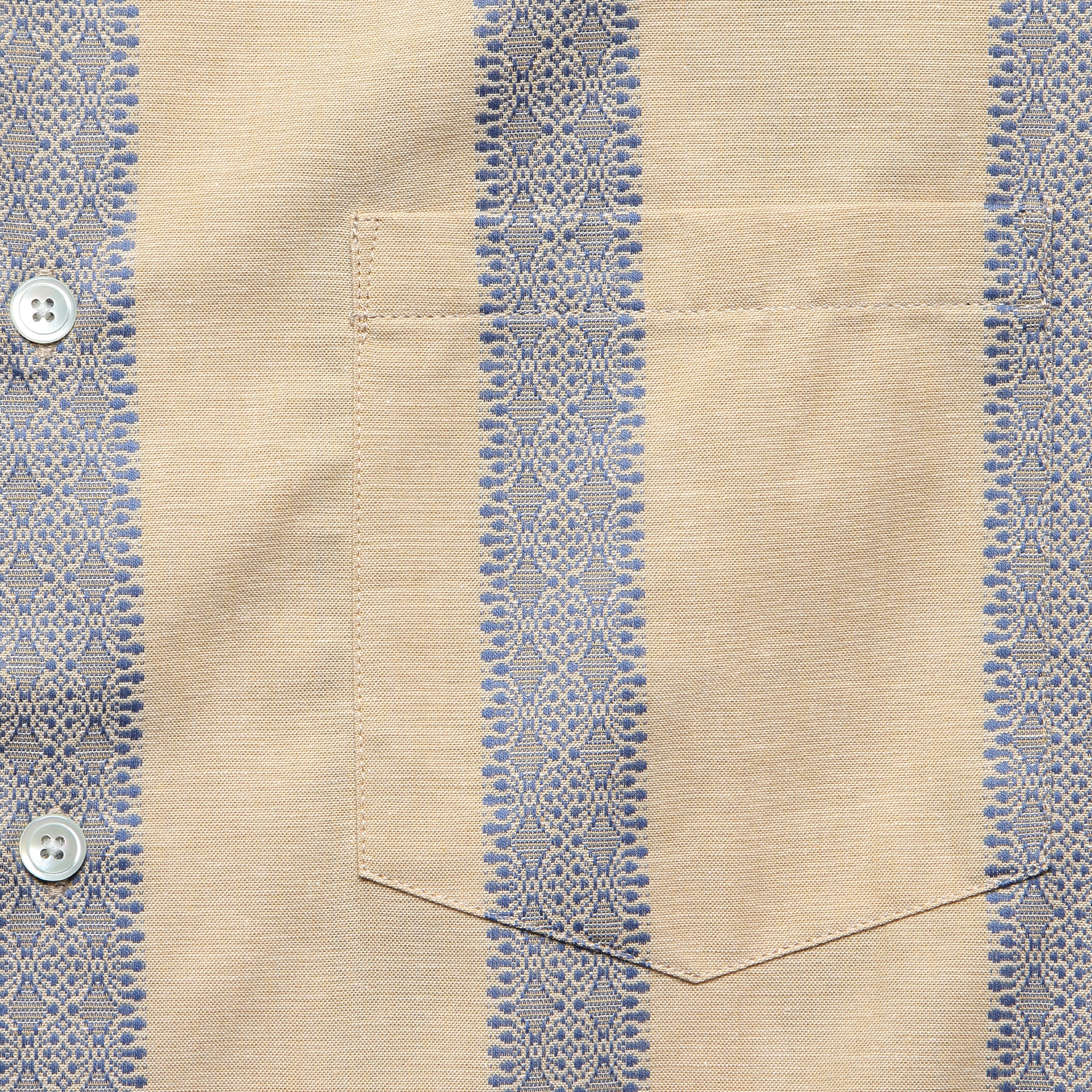 
                          Lousada Camp Shirt - Tan - Portuguese Flannel - STAG Provisions - Tops - S/S Woven - Stripe
                        
