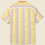 Striped Boat Camp Shirt - Yellow - Portuguese Flannel - STAG Provisions - Tops - S/S Woven - Stripe