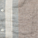 Striped Drift Camp Shirt - Taupe - Portuguese Flannel - STAG Provisions - Tops - S/S Woven - Stripe