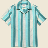 Punta Camp Shirt - Green - Portuguese Flannel - STAG Provisions - Tops - S/S Woven - Stripe