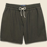 7" Seersucker Shorts - Olive - Portuguese Flannel - STAG Provisions - Shorts - Lounge