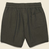 7" Seersucker Shorts - Olive - Portuguese Flannel - STAG Provisions - Shorts - Lounge