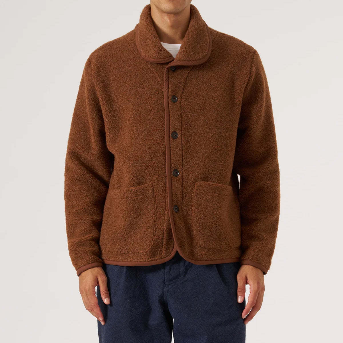 
                          Alvar Fleece Lancaster Jacket - Cumin - Universal Works - STAG Provisions - Outerwear - Coat / Jacket
                        