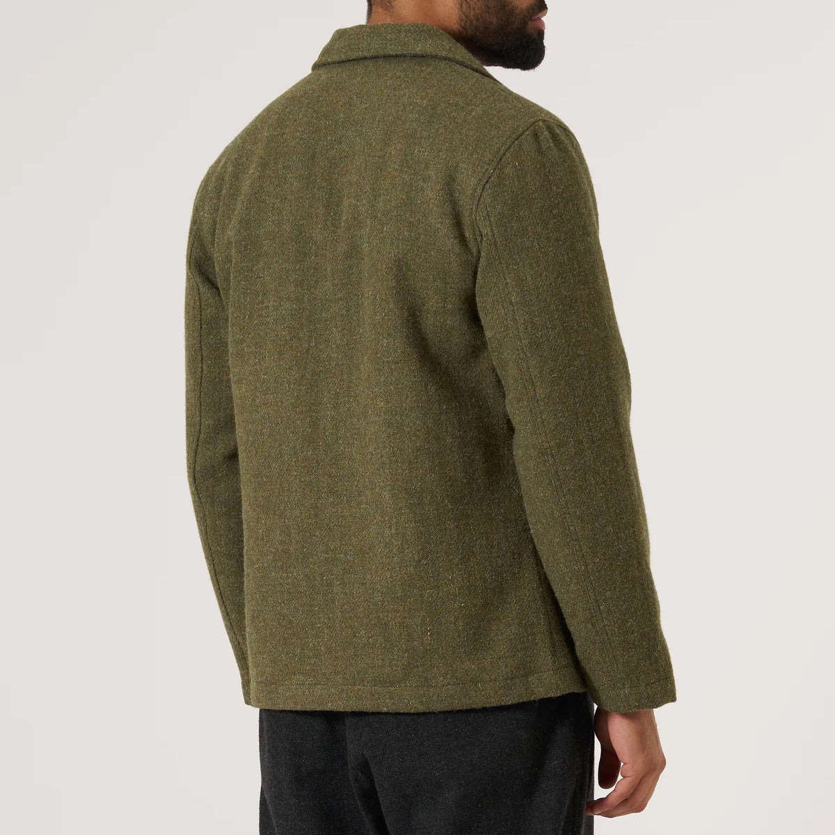 
                          Harris Tweed Bakers Chore Jacket - Green - Universal Works - STAG Provisions - Outerwear - Coat / Jacket
                        
