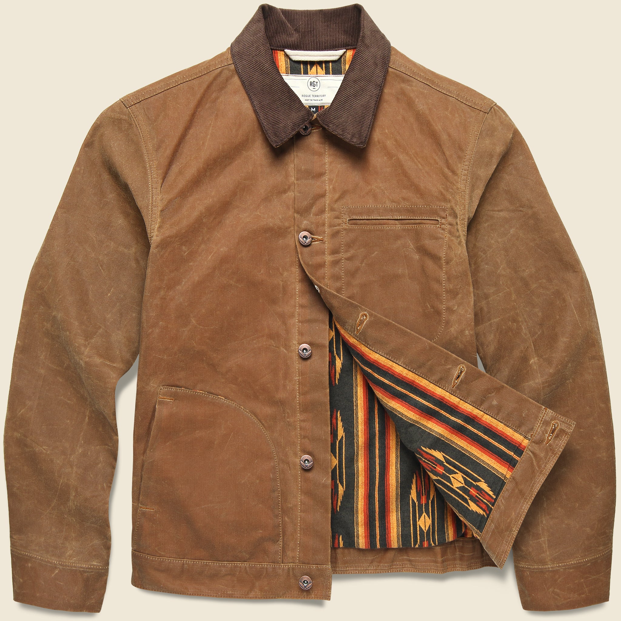 Supply Jacket - Blanket Lined Cord Collar Whiskey
