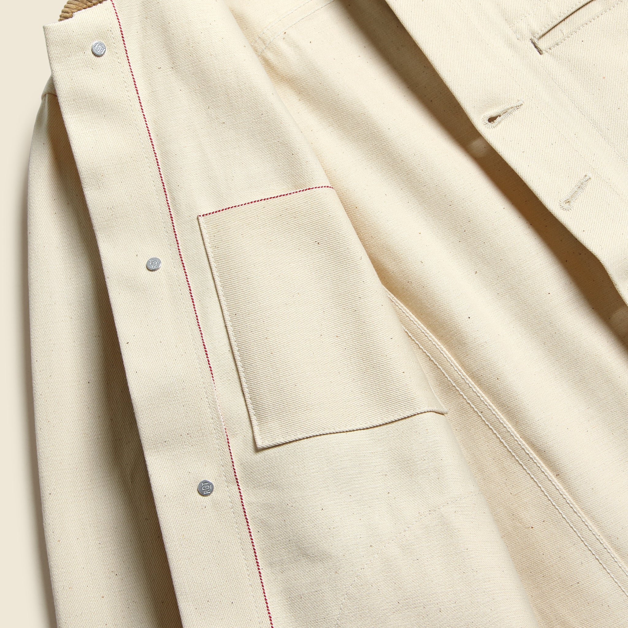 Supply Jacket - Cord Collar Ecru Selvedge - Rogue Territory - STAG Provisions - Outerwear - Coat / Jacket