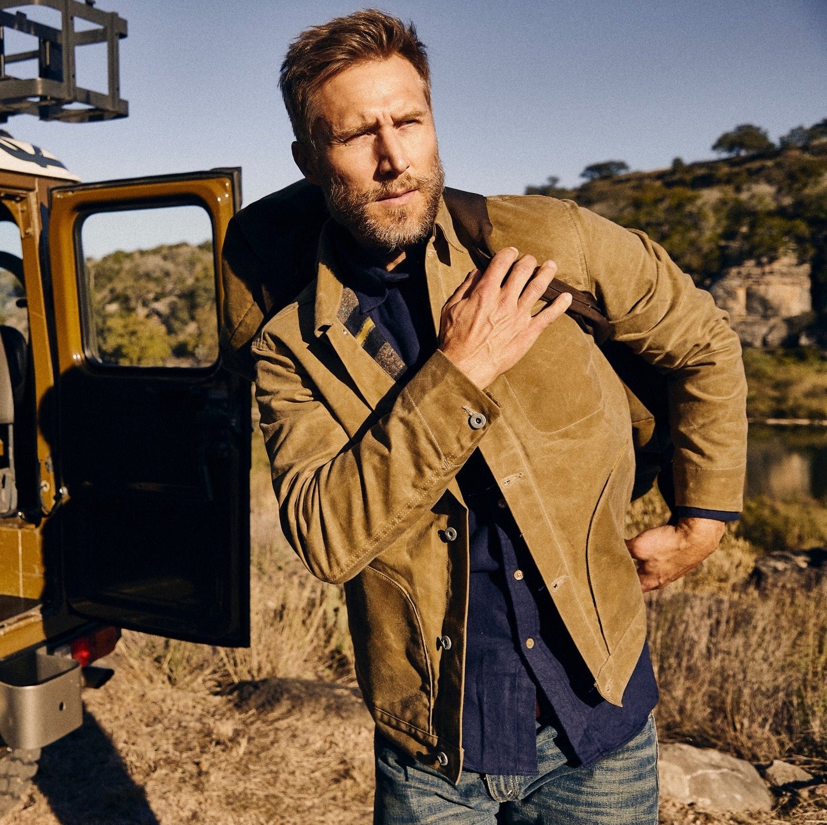 Supply Jacket - Blanket Lined Waxed Tan Ridgeline - Rogue Territory - STAG Provisions - Outerwear - Coat / Jacket