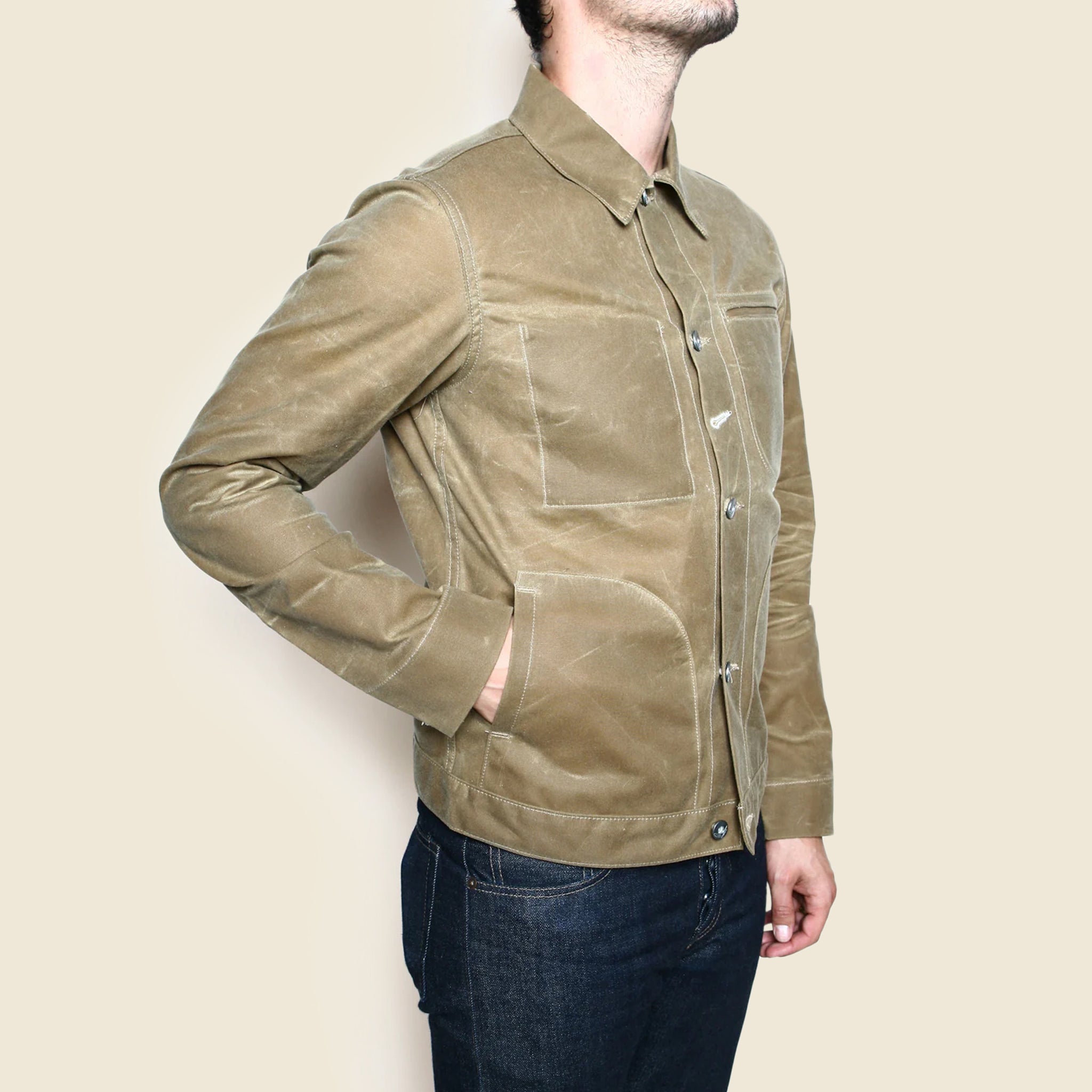 Supply Jacket - Waxed Tan Ridgeline - Rogue Territory - STAG Provisions - Outerwear - Coat / Jacket