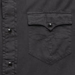 Slim Fit Twill Western Shirt - Black - RRL - STAG Provisions - Tops - L/S Woven - Solid