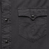Slim Fit Twill Western Shirt - Black - RRL - STAG Provisions - Tops - L/S Woven - Solid