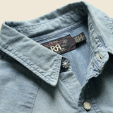 Slim Chambray Western Shirt - Davey Wash - RRL - STAG Provisions - Tops - L/S Woven - Solid