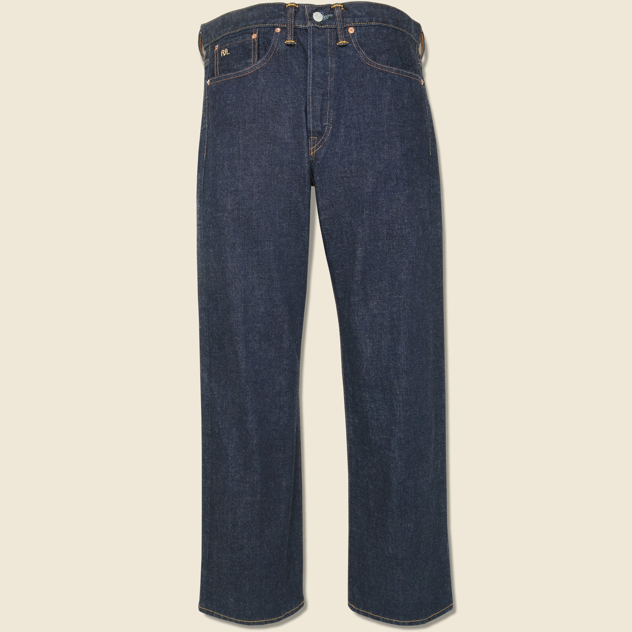 Straight Fit Selvedge Jean - East/West Rinse Wash - RRL - STAG Provisions - Pants - Denim